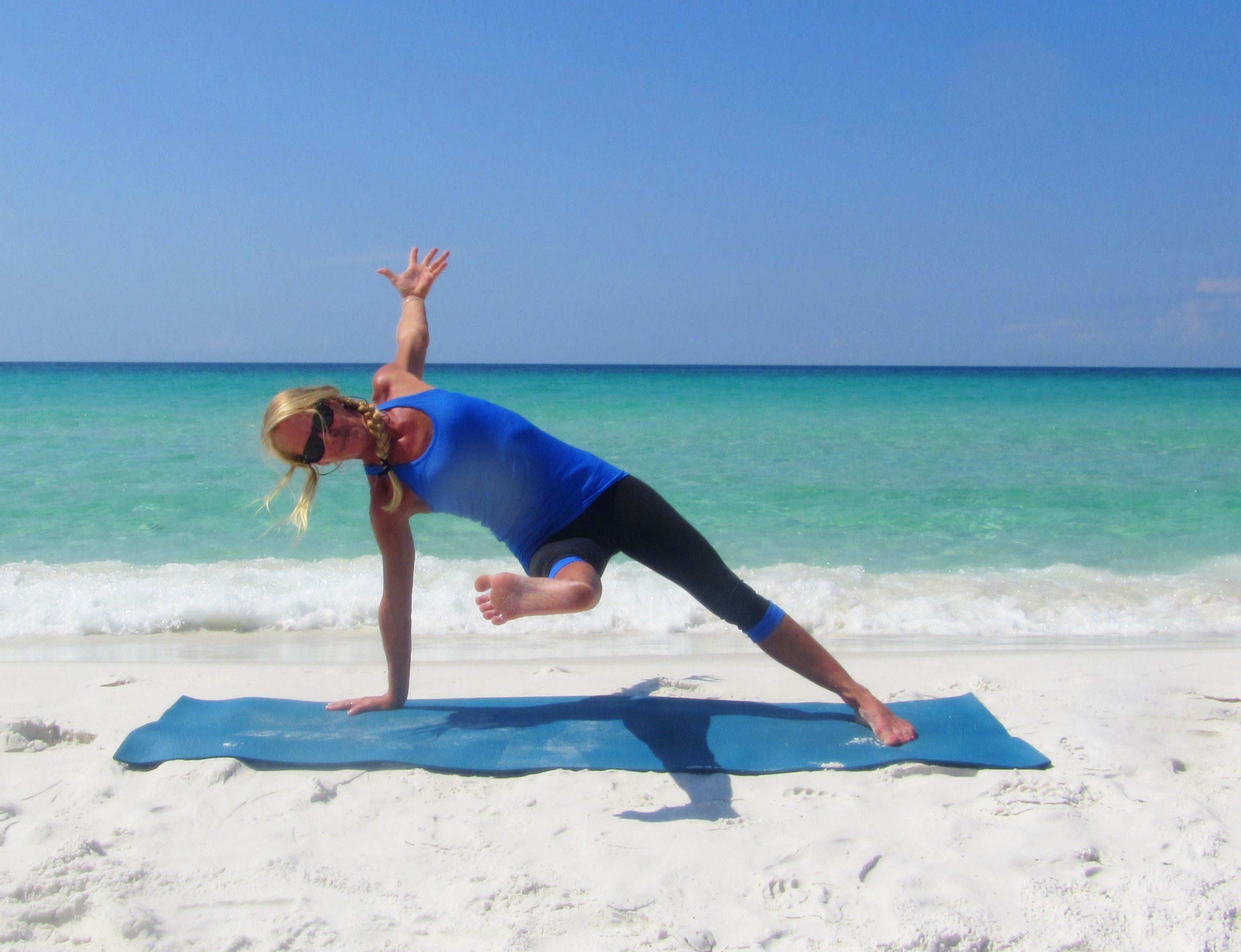 Beach Yoga Balance Pose Pictures Fort Walton Beach Florida